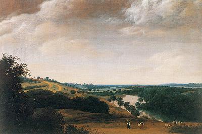 Frans Post Landscape with river and forest oil painting image